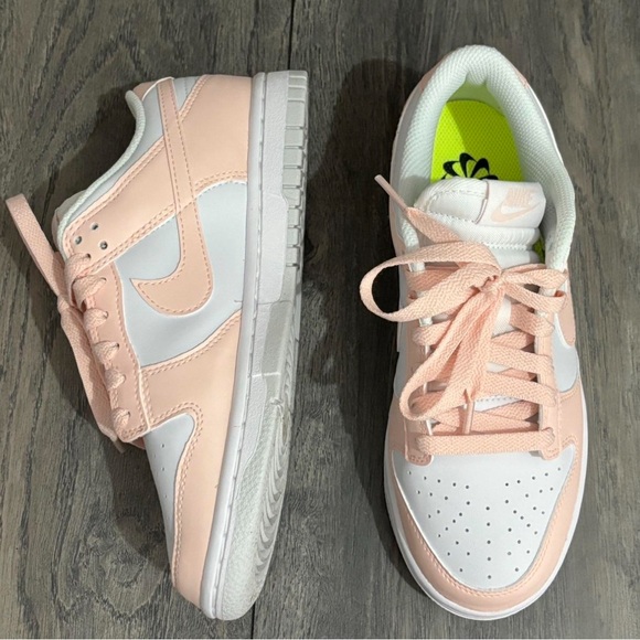Nike Pink, White Women's Sneakers, Pink Nike Dunks, Nike Dunks - Picture 2 of 3